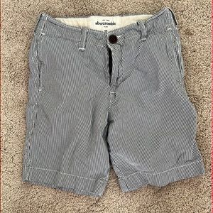 Abercrombie Kids boys shorts blue and white striped 12